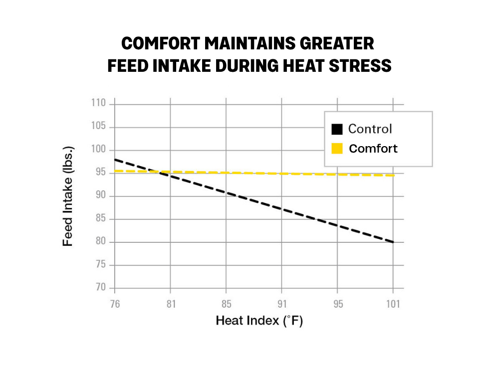 Feed Intake Heat Stress Chart